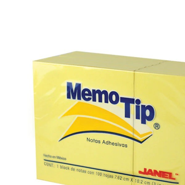 NOTAS ADH. 3X4 MEMOTIP 100H. AMARILLO E.6 C.96